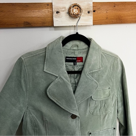 Y2K Marcelle Renee Suede Leather Jacket - Picture 2 of 11